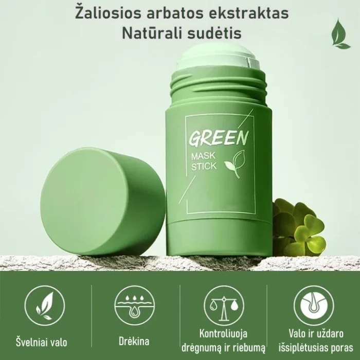 Sügavalt puhastav näomask rohelise tee ekstraktiga Moisture.ee 4